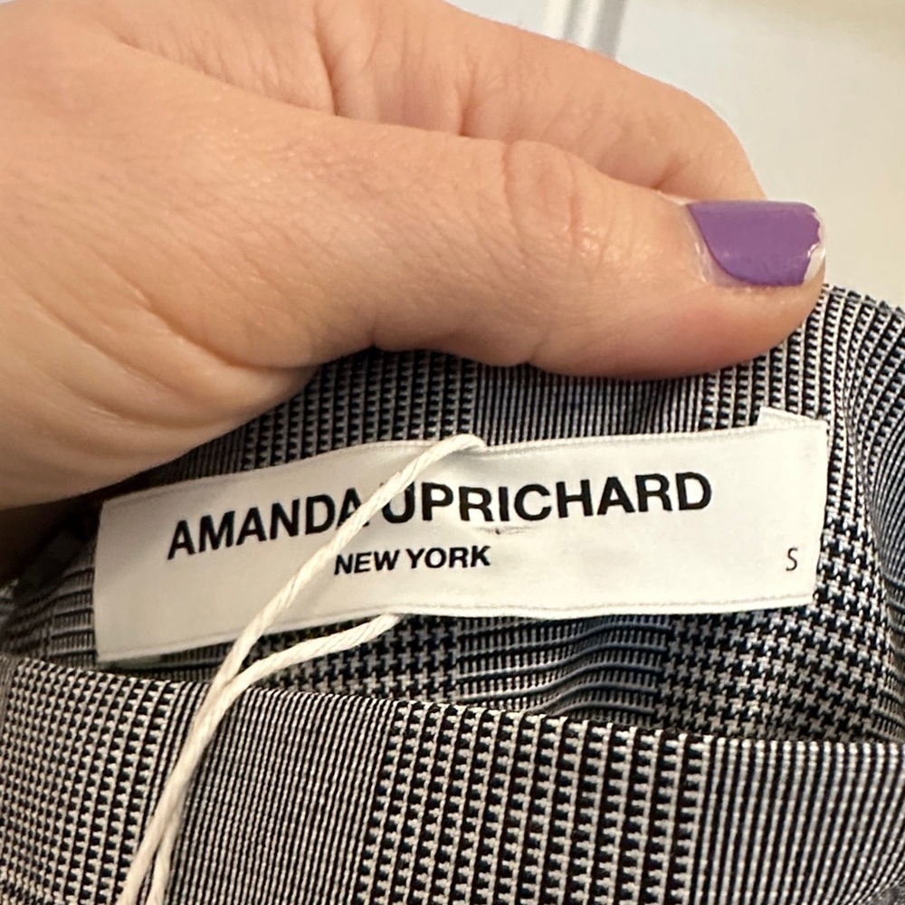 Amanda Uprichard Mercy Skort Romper in Business Plaid - Picture 5 of 10